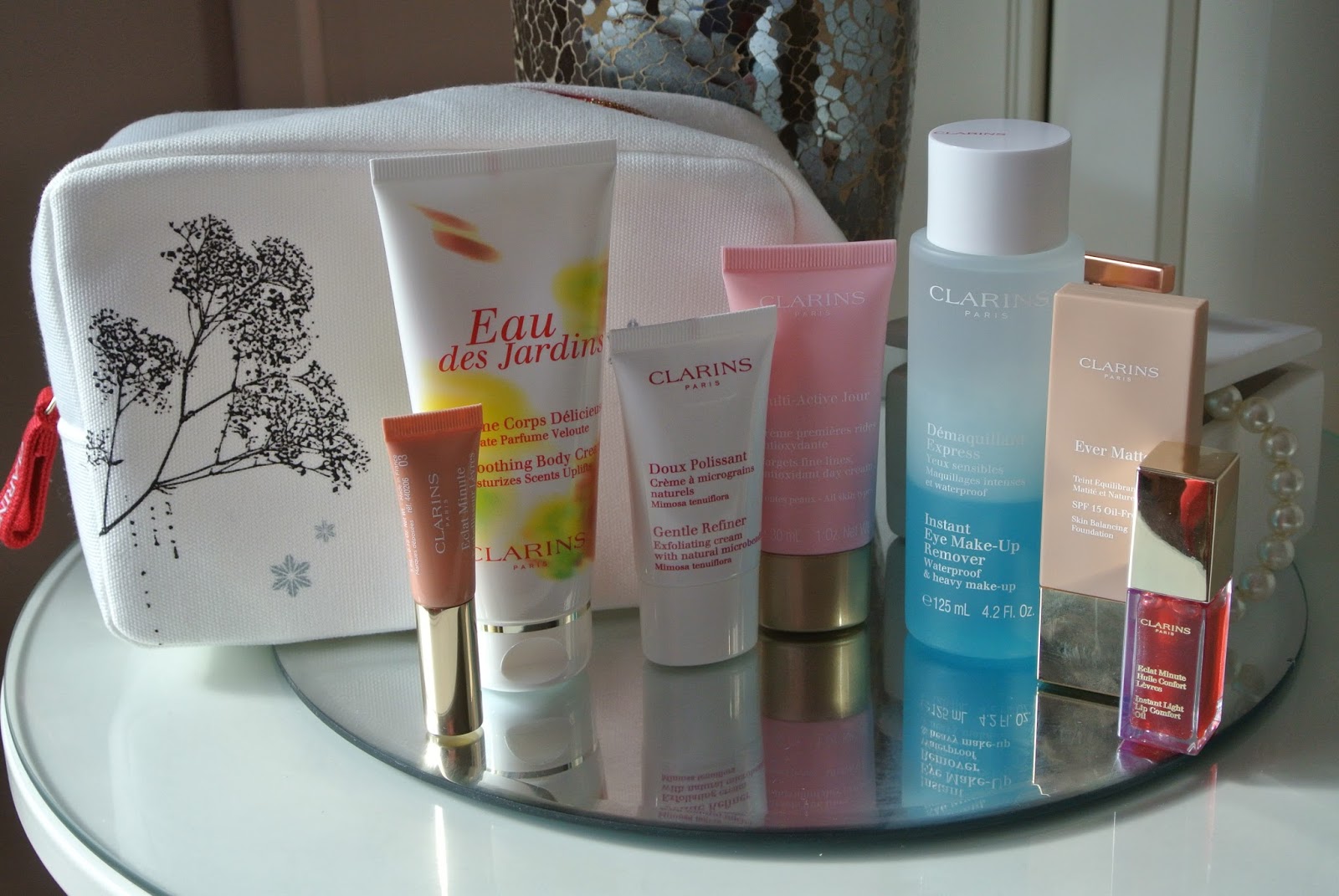 Clarins Beauty Haul; Instant Eye Makeup Remover, Ever Matte Foundation